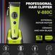 Професійна машинка для стриження волосся VGR V-880C з підставкою і 10 насадками 1,5-25 мм 7200 об./хвилину Green R-V-880C Green фото 10