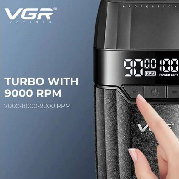 Професійний акумуляторний шейвер VGR V-640S &mdash; сітковий, 9000 об./хвилину, 3 швидкості, 150 хвилин роботи R-V-640S фото