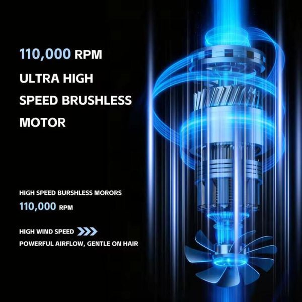 Професійний фен для волосся з іонізацією та дифузором VGR V-640HD потужністю 1900 Вт із холодним обдуванням Black R-V-640HD фото