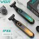 Електробритва шейвер VGR V-360 з тримером для бороди та вусів, акумуляторна, телескопічна насадка 0,1&ndash;9 мм, LED-дисплей, IPX6 Gold R-V-360 gold фото 2