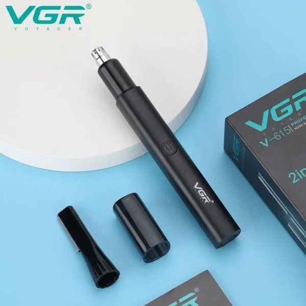 Аккумуляторный триммер 2 в 1 для стрижки бровей, волос в носу и ушах VGR V-615  R-V-615 фото