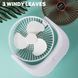 Мощный тихий настольный аккумуляторный вентилятор USB Fan Portable F138 R-F138 фото 4
